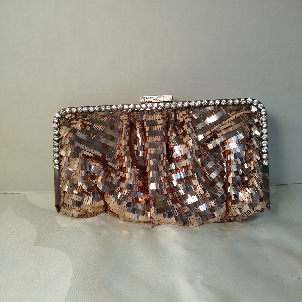 Bronze Carlo Fellini evening bag
